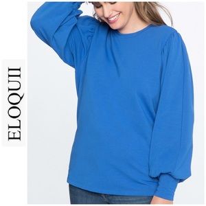 Eloquii Puff Sleeve Lightweight Sweatshirt 18/20